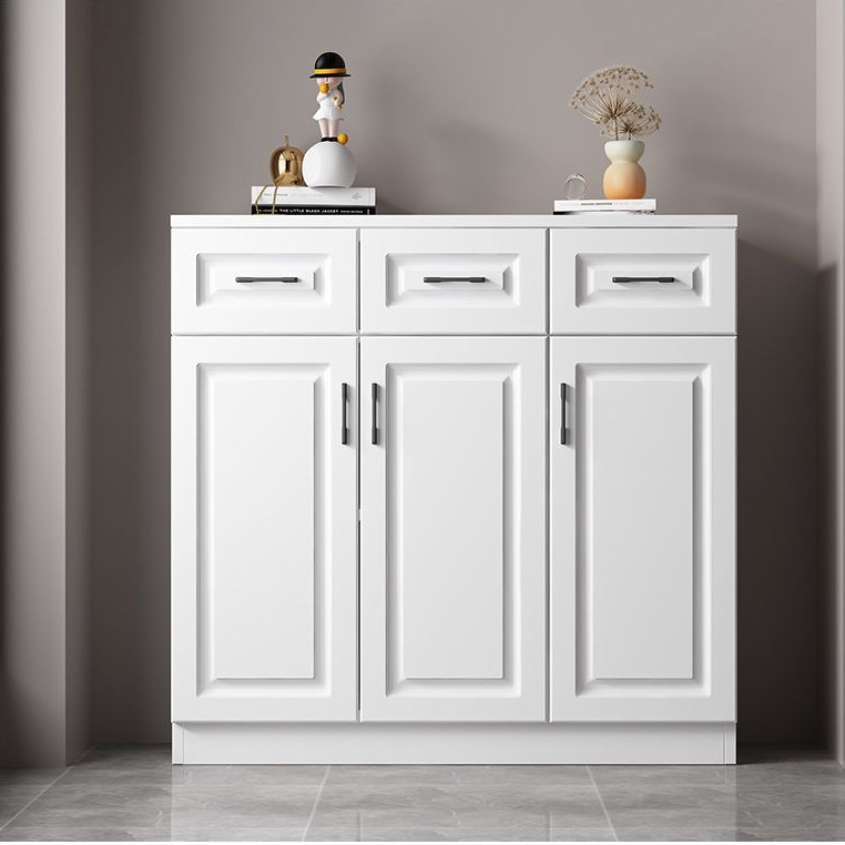 Solid wood balcony cabinet, bay window cabinet with drawers, home use, sun-proof and moisture-proof, entryway shoe cabinet, miscellaneous item storage cabinet, great product