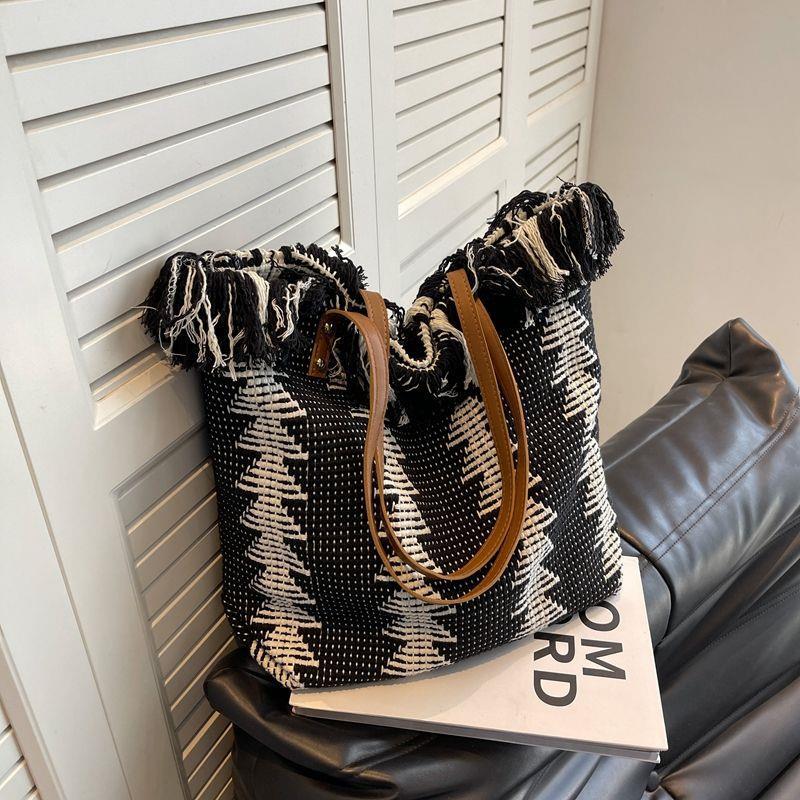 Bolso de Hombro para Mujer de Gran Capacidad en Lona