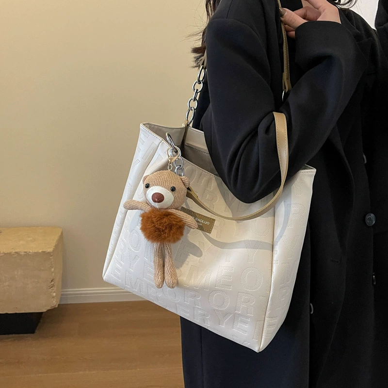 Winter capacious shoulder bag, small one-shoulder bag, 2023 collection