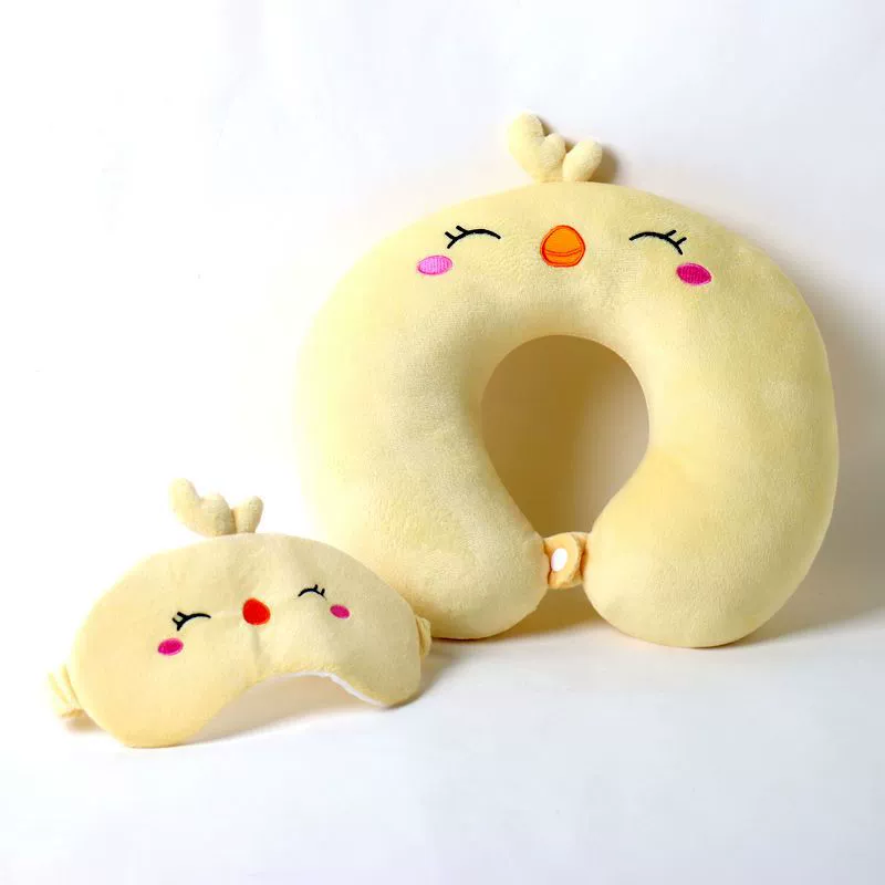 Cartoon neck pillow for car for traveling for sleep