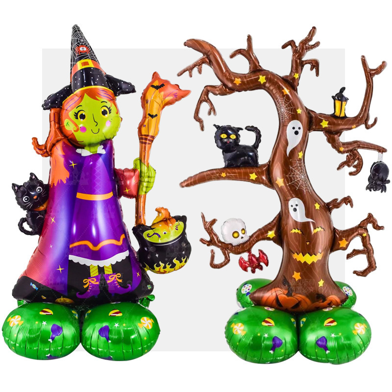 Insクリスマス雪だるま老人ハロウィーンカボチャクモシリーズアルミ膜風船祝日パーティー装飾配置|undefined