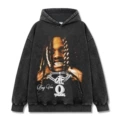Washed Black Hooded Sweat