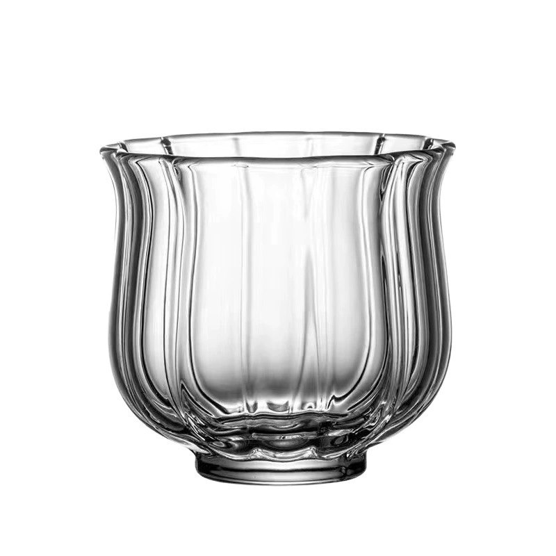 Лотос стеклянная чашка чая маленькая чашка чая высокотемпературная прозрачная стеклянная чашка чая кунг-фу чашка чая Одиночная чашка Master Cup