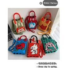 2025新款手机包包针织卡通动物夏季可爱零钱拍照单肩斜挎包女包