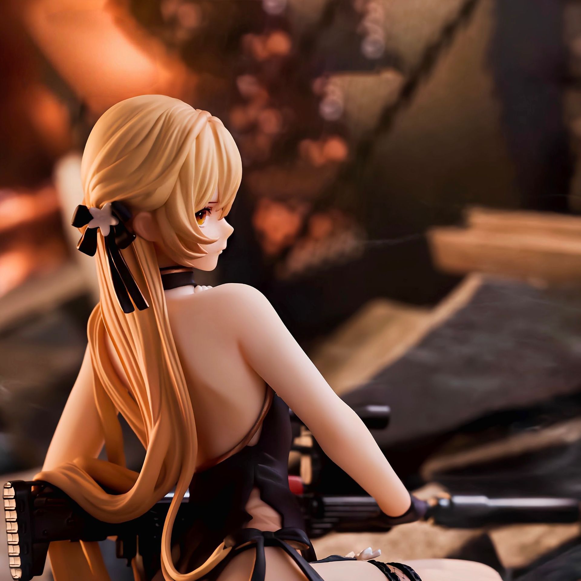 소녀전선 중상 자우심 피규어 PVC 애니메이션 데스크톱 장식 12cm