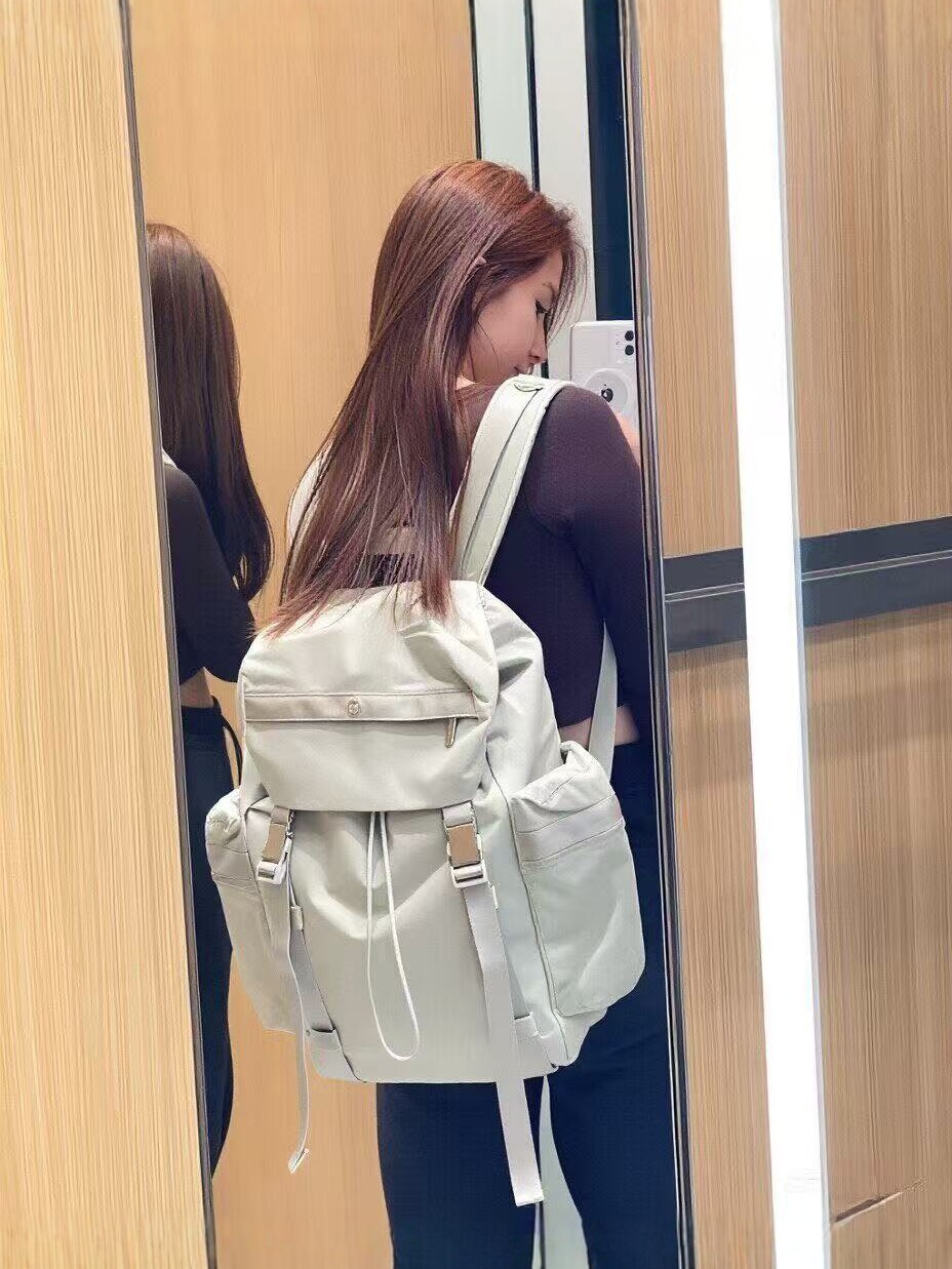 2025 New Lululemon Style Waterproof Backpack for Men and Women, Commuting and Travel Large Capacity Casual Backpack