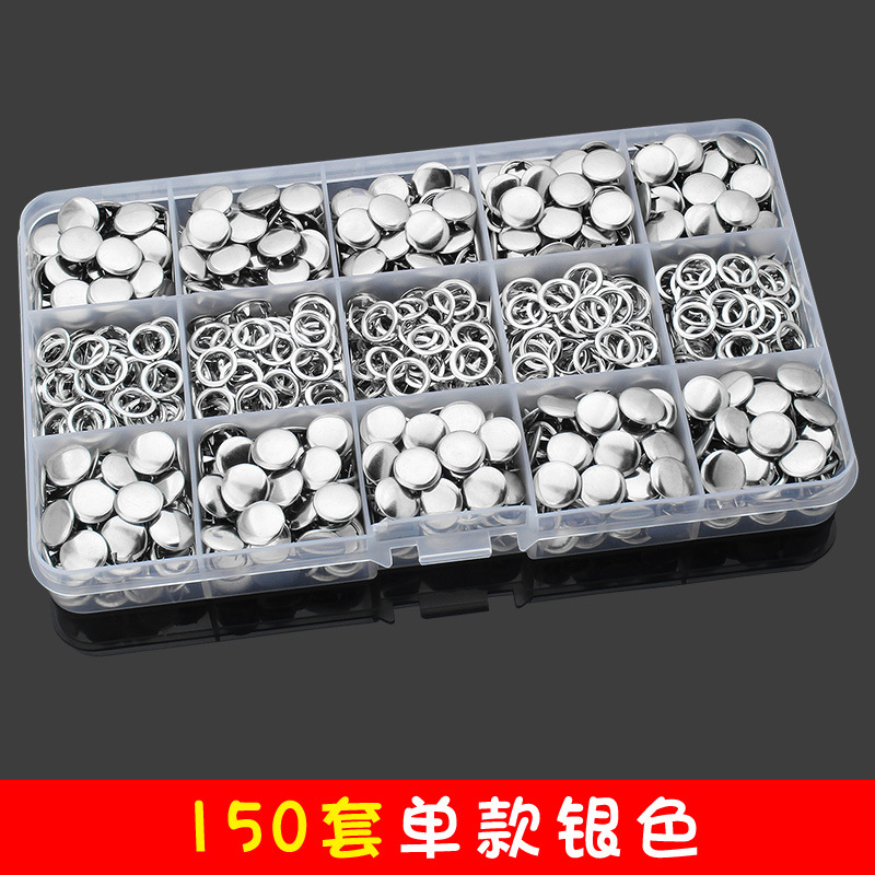 Sólido traje de hebilla de cinco garras hebilla oculta herramienta de instalación de hebilla de uñas sin costuras color metal bebé invisible Madre y niño hebilla