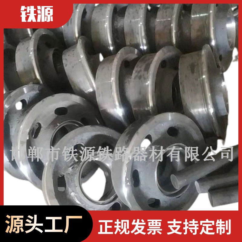 闷头矿车轮 600轨距实心矿车轮 承重20吨轨道轮对