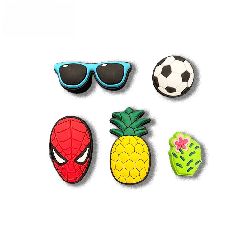 新しい下駄花シリコーン靴バックルソフト接着剤 diy 靴アクセサリー取り外し可能なアクセサリー工場卸売モール同じスタイル