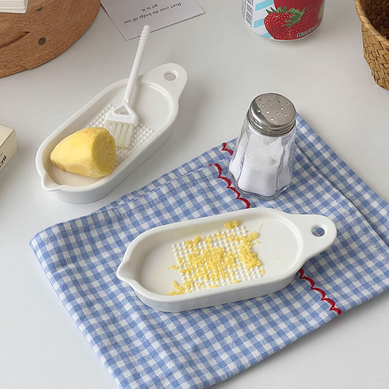 Ceramic Ginger Grinder, Ginger and Garlic Paste Grinder, Fruit Puree and Baby Food Grinder, Kitchen Tool for Grinding Ginger Paste, Ginger Juice Maker