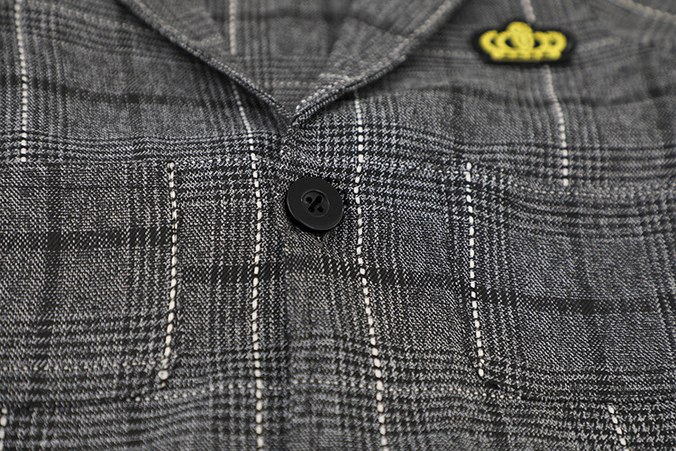 Children's clothing: Autumn long sleeved pants, three piece set, boys' plaid English suit, dress set_voghion.com