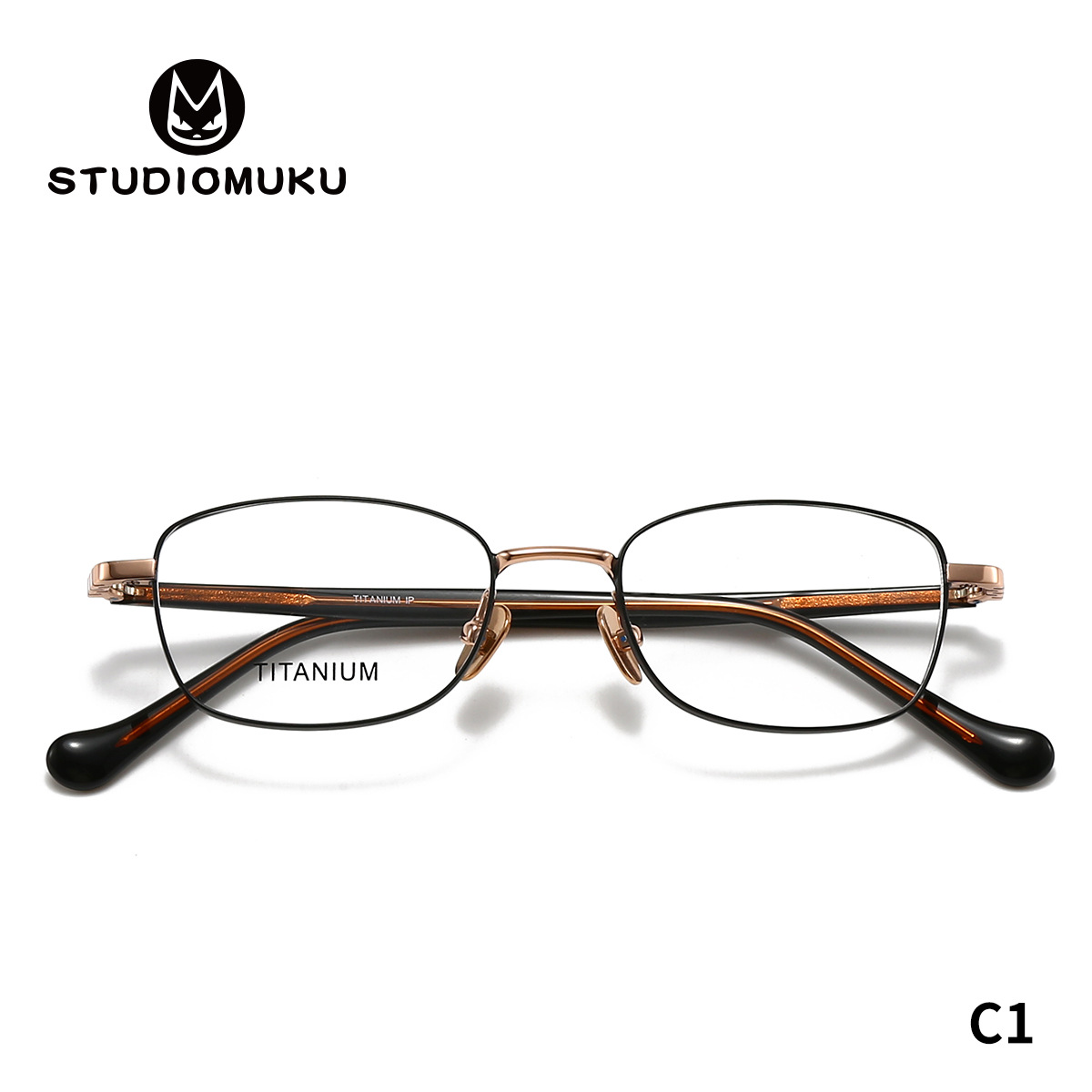 STUDIOMUKU gafas de madera fresca, cómodas damas, marcos de gafas ovales redondos, marcos de gafas retrógrados de hombre pequeños