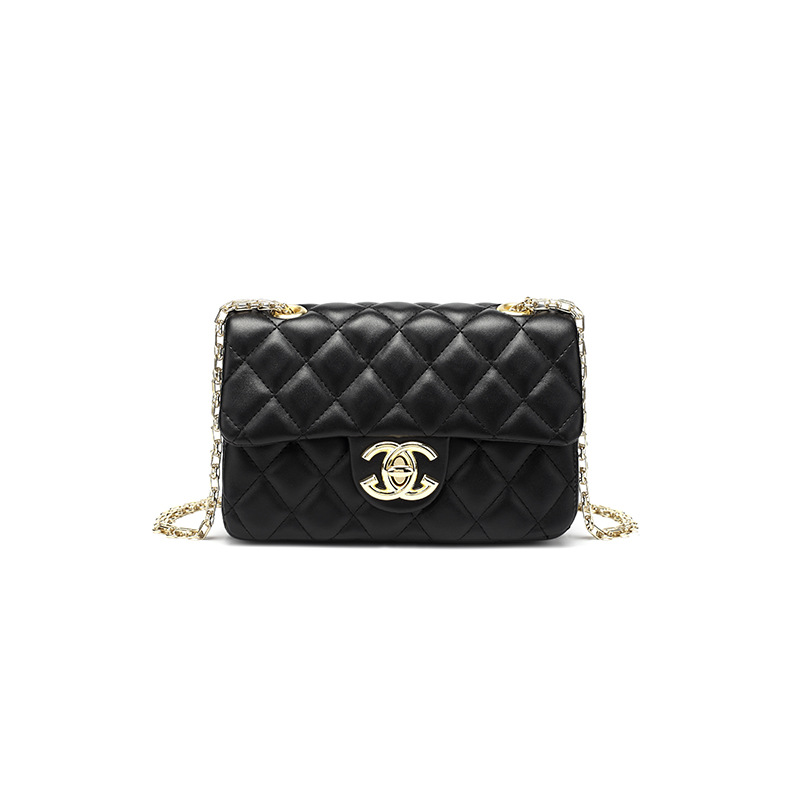 Genuine Leather Quilted Small Square Bag New Women's Versatile Crossbody Bag Summer Shoulder Bag 2026 - Thumbnail 6