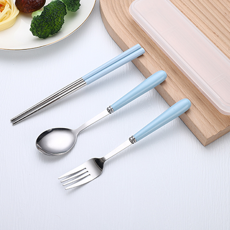 라이트 블루 3 피스 세트 (상자 포함)