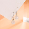 Universal sophisticated earrings, cat's eye, 2022 collection, Japanese and Korean, simple and elegant design