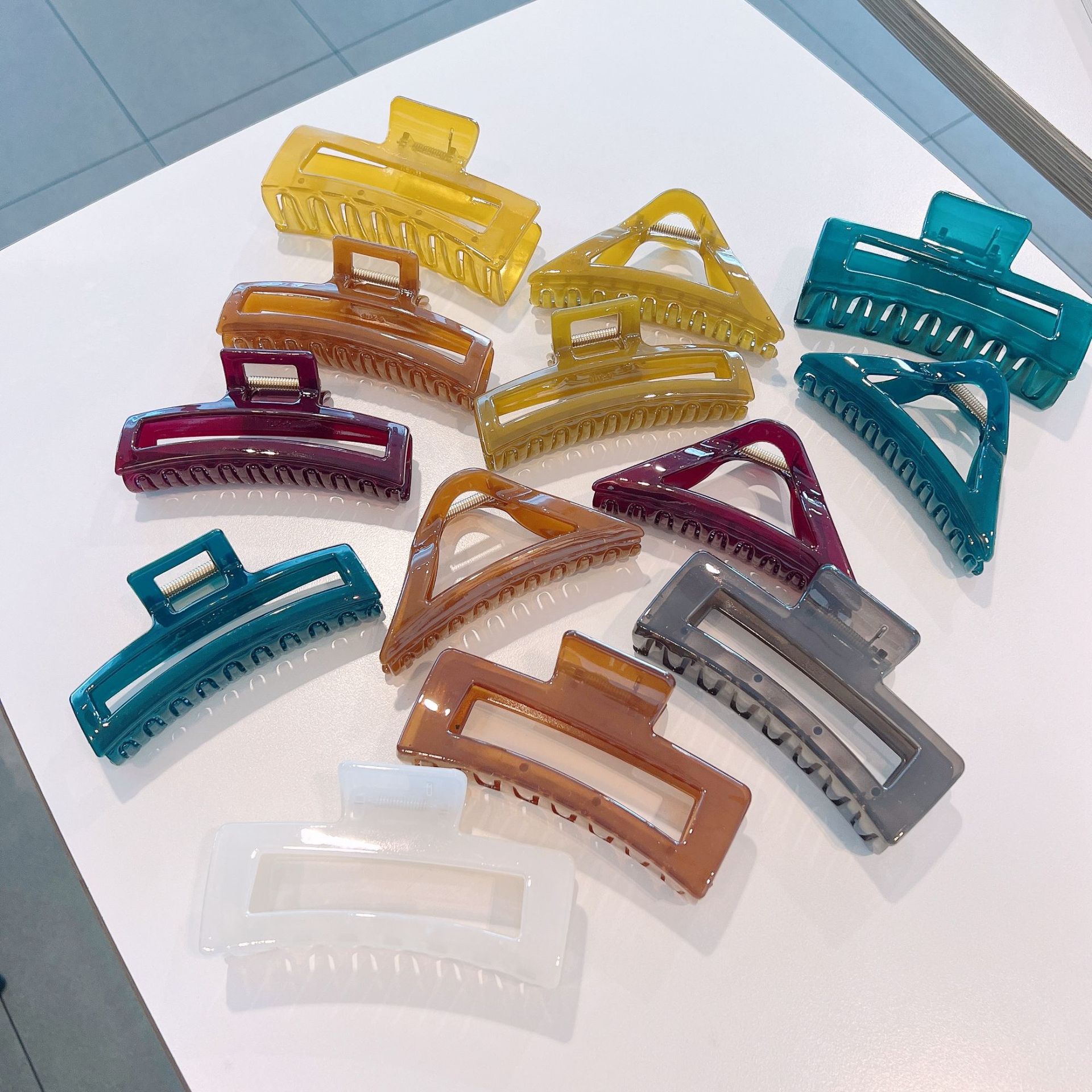 55g Weight Retro Solid Color Acetic Acid Sheets Hair Band
