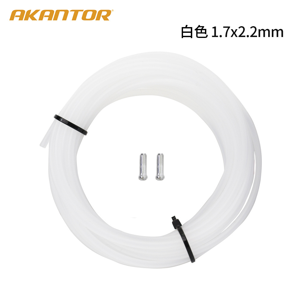 3 metros de largo bicicleta blanco cableado interior catéter revestimiento blanco tubo PVC pescado hueso catéter núcleo manga de protección