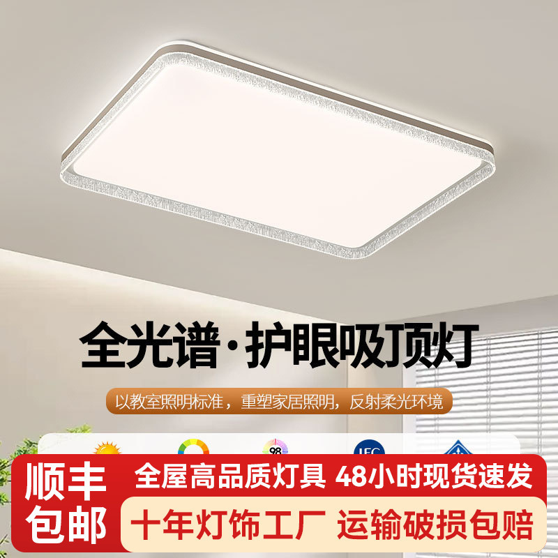现代简约轻奢吸顶灯高级感大气卧室2025年新款意式极简客厅吸顶灯|undefined