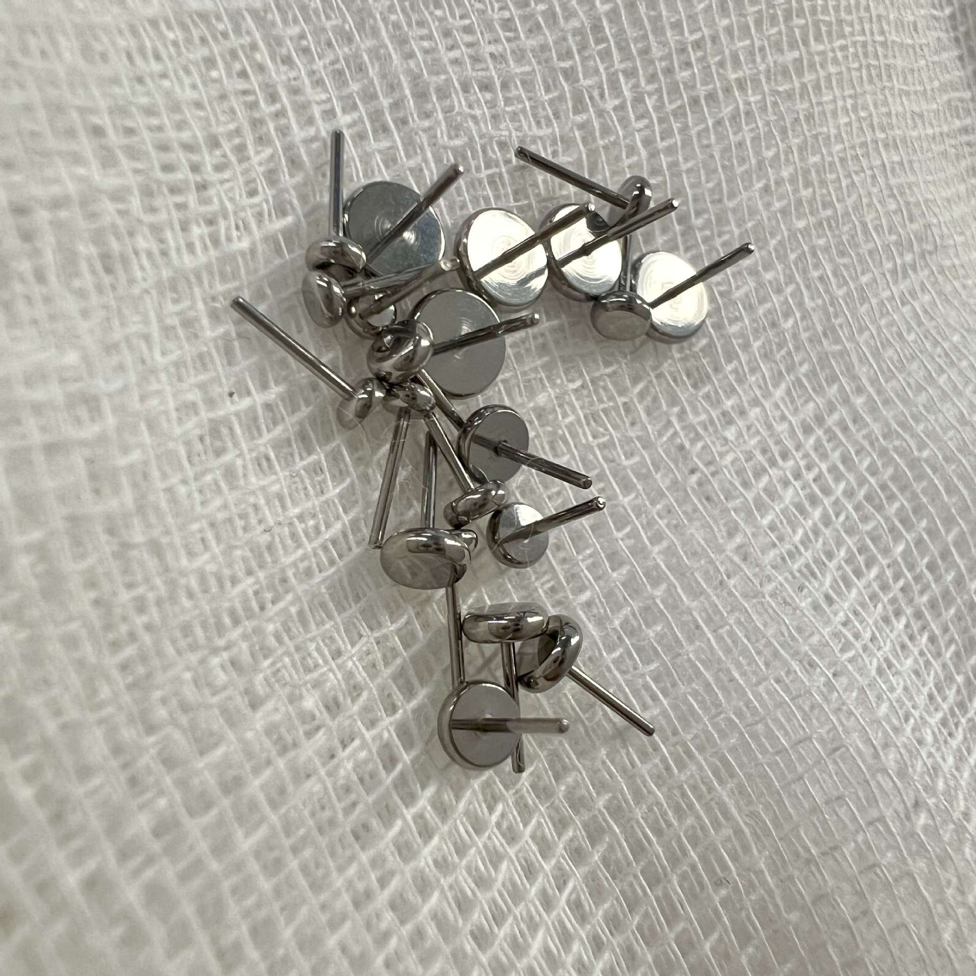 Pointed labret stud close-up product detail