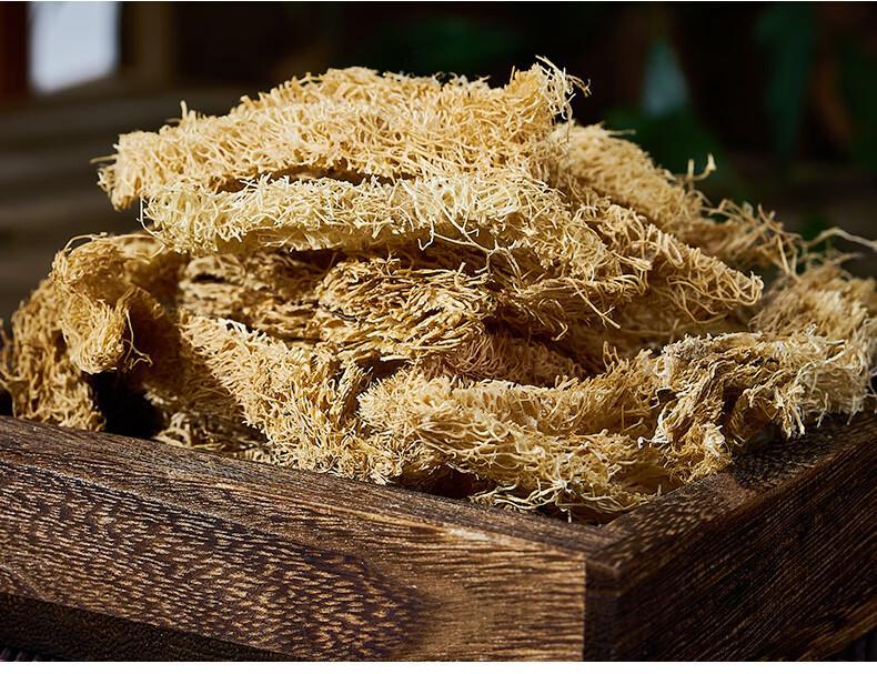 Luffa Fruit Slice Si Gua Luo 丝瓜络 Dried Loofah Fiber for Tea and Decoction 500g specifications