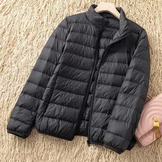 轻薄羽绒棉服女2024年新款女装小个子短款薄款秋季外套女春秋宽松