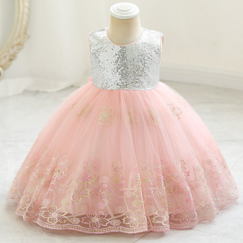 Foreign trade children&apos;s clothing children dress sequins princess dress female skirt dress baby baby baby&apos;s birthday party