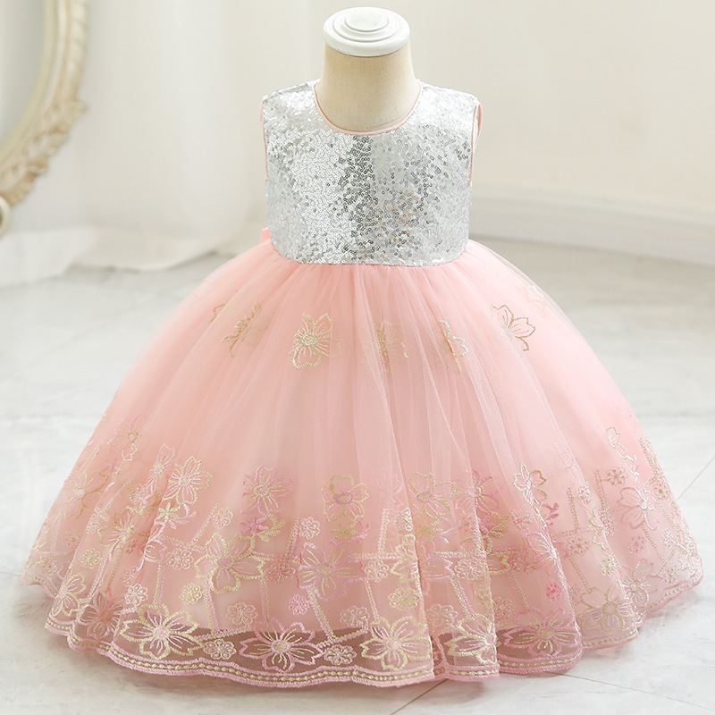 Foreign trade children's clothing children dress sequins princess dress female skirt dress baby baby baby's birthday party Foreign trade children's clothing children dress sequins princess dress female skirt dress baby baby baby's birthday party