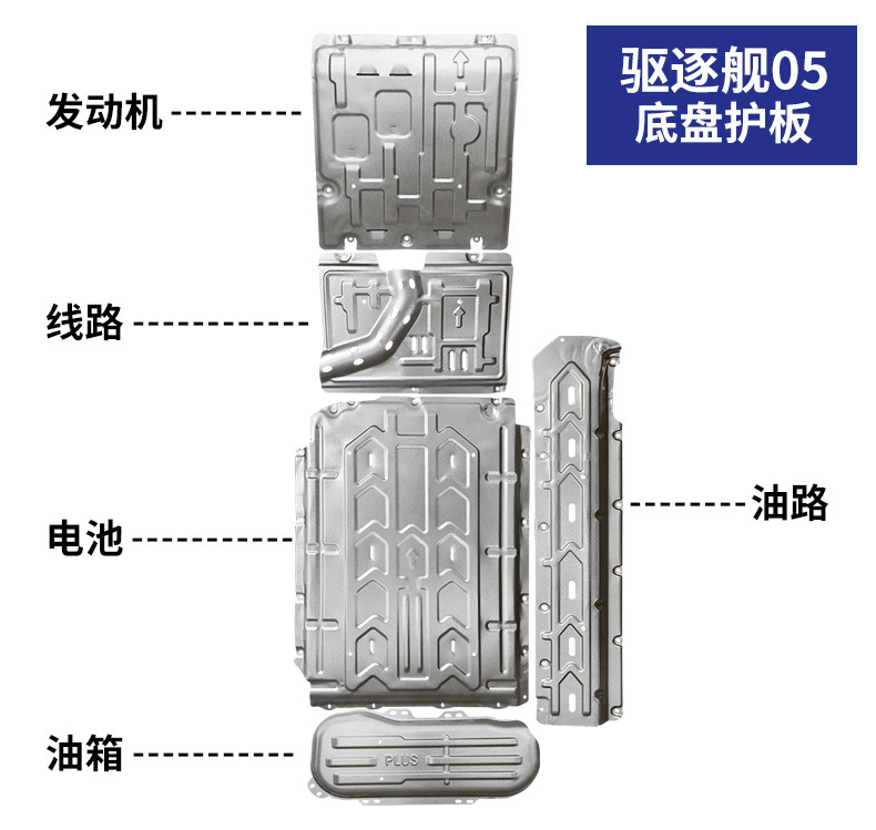 Byd Seal 05 Dm-I Battery Guard Plate, Destroyer 05 Chassis Guard Plate Modification Armor Protective Bottom Plate Original Factory