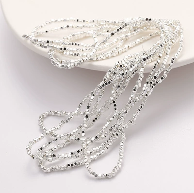 bracelet necklace earrings accessories — Zərgərlik ara hissələri - 15-bright-silver-square-2mm-1