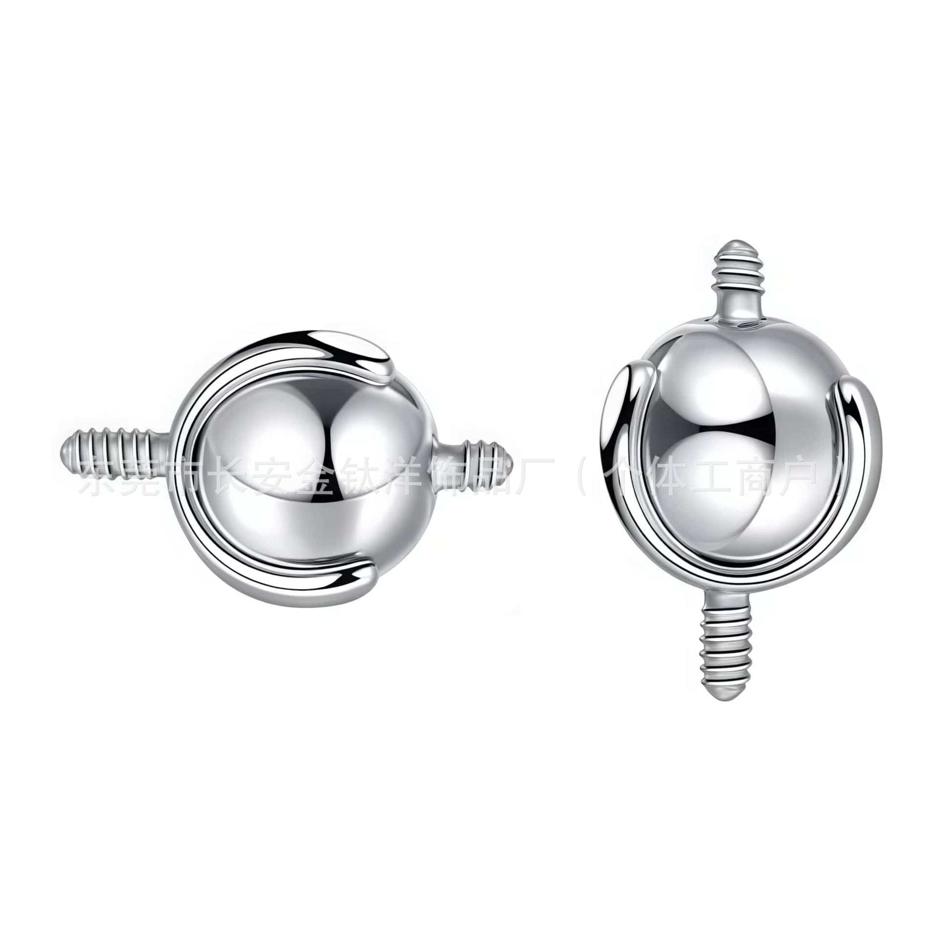 Labret piercing jewelry detail image
