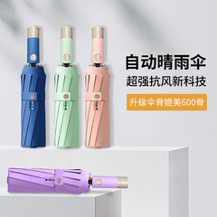 12骨商务自动晴雨伞一键开收可印字广告伞厂家现货批发男雨伞