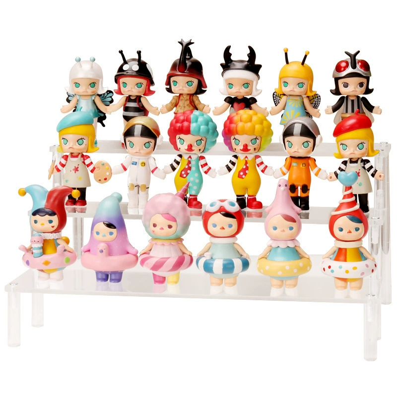 Acrylic Display Stand Jasmine, multi-layer transparent organizer for figures, wallets