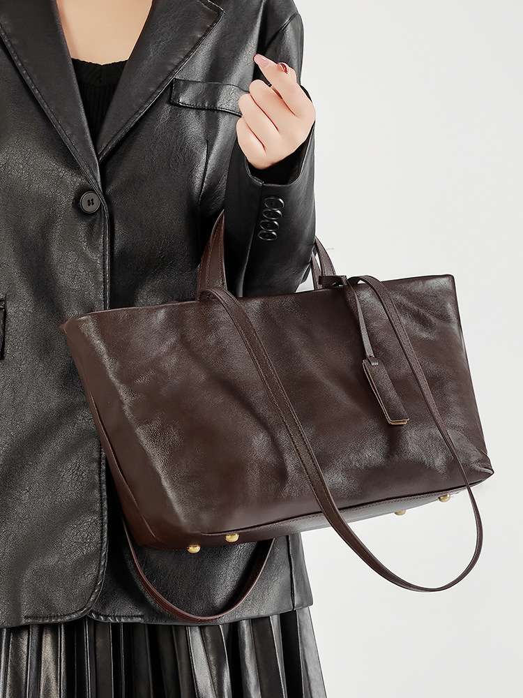 Korean elegant high quality leather shoulder bag