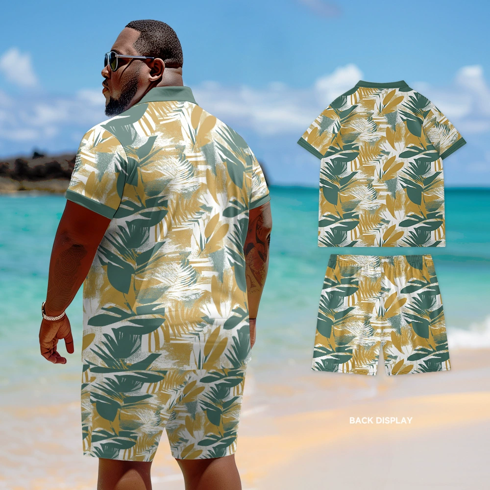 Поло, модный универсальный комплект для отдыха, европейский стиль, plus size, oversize