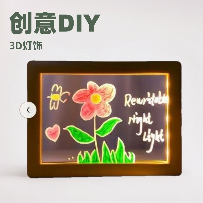 Cross-Border Creative Activities 3D Photo Frame Pen Holder Night Light Dormitory Birthday Gifts for Teachers and Classmates Graduation Season Gifts