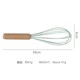 The beech wood handle egg beater comes in random colors (no refunds)