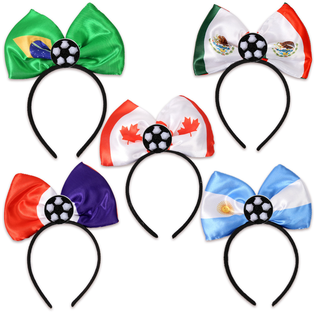 Copa del Mundo de Estados Unidos, México y México, bandas de pelo perimetrales, futbol, arcos, toques de cabeza, fans, animadoras, animadoras, cabeza brillante