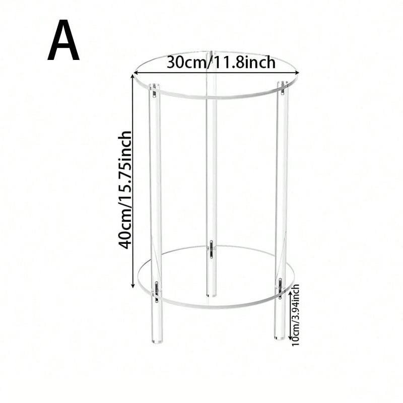 A; 30*30*50(2단 원형 테이블) 두께 4mm