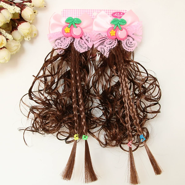 Cherry braid pink pair