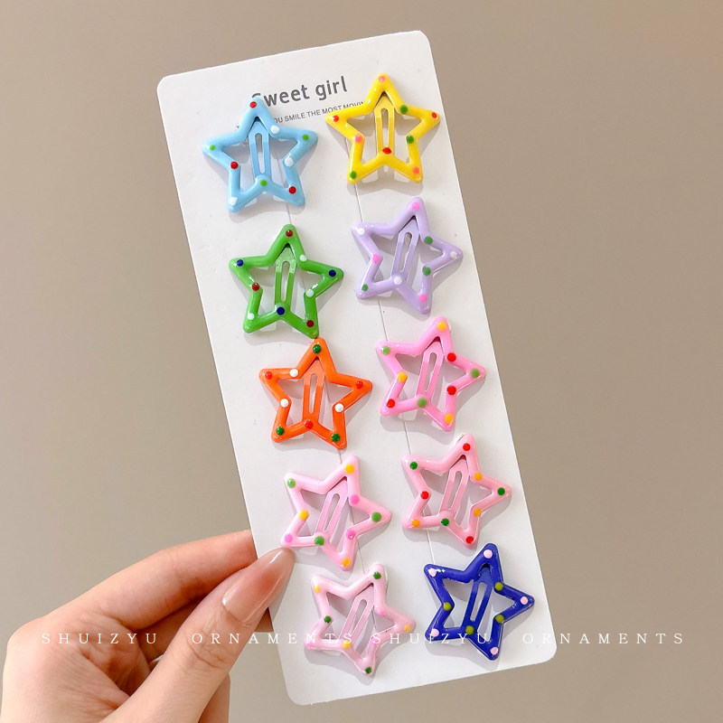 Broches para Cabello BB con Estrella de Cinco Puntas Aleación para Mujeres