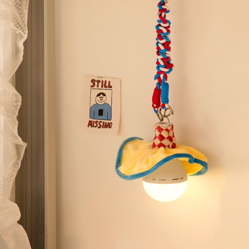 도파민 나이트 라이트 2024 새로운 창조적 인 분위기 침대 옆 램프 수면 고급 감각 기숙사 침대 교수형