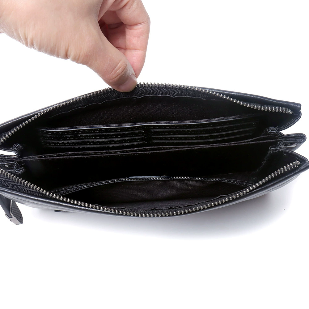 Маленькая трендовая clutch-сумка, кожаная сумка с ручкой и молнией, натуральная кожа, бычья кожа