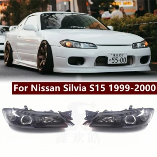 适用于silvia S15前大灯 S15飞鸡汽车大灯照明前灯半总成远近光灯