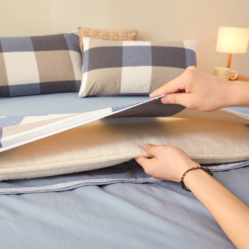 Xinjiang Cotton Thickened Warm All-Cotton Winter Blanket Spring and Autumn Student Dormitory Cotton Blanket Set Single and Double Pillowcase Wholesale