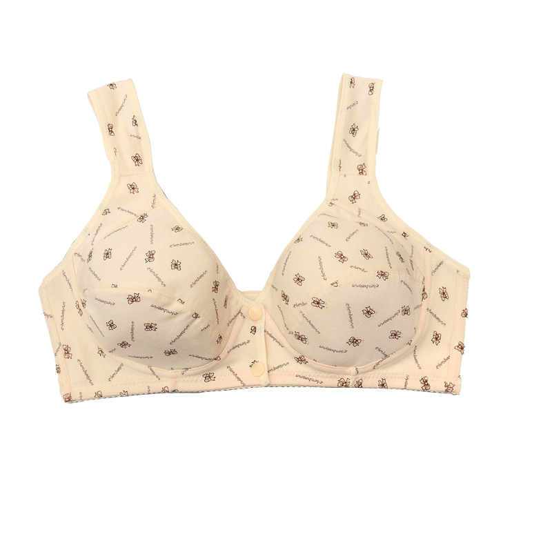 中高年のブラジャーのベストタイプの薄いタイプの前に哺乳下着を開けて大きいサイズをプラスします。