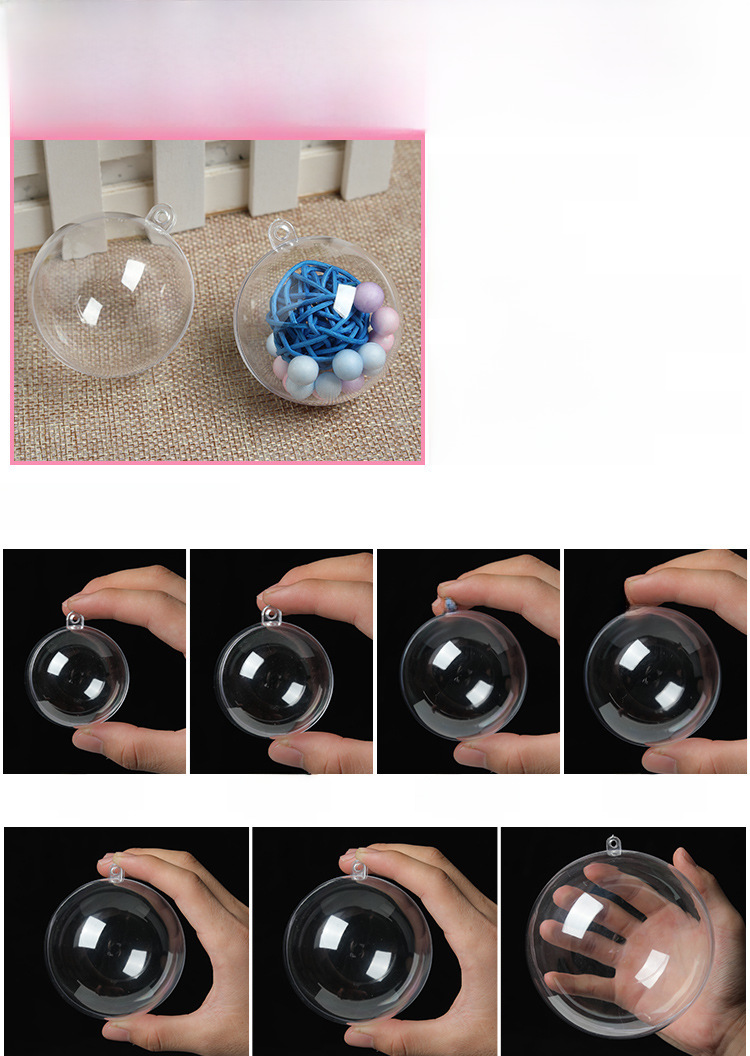 Clear Plastic Ornament Ball For Christmas Tree Decoration_voghion.com