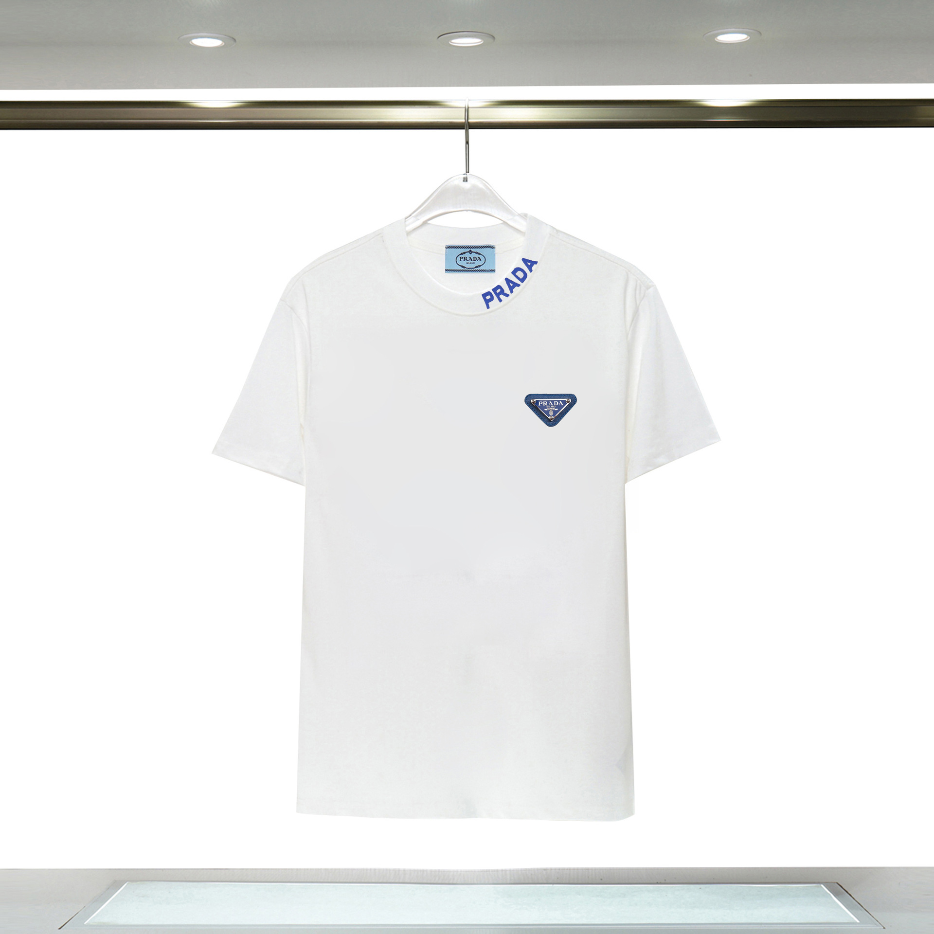 Moda transfronteriza Pujia pareja de manga corta tendencia de verano personalidad creativa color PRA letras impresas camiseta femenina
