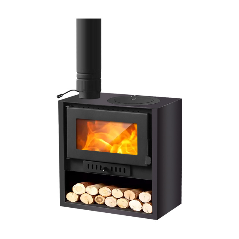 horno de calefacción interior horno de gasificación de doble propósito carbón horno de calefacción doméstica rural horno de fuego real de madera chimenea