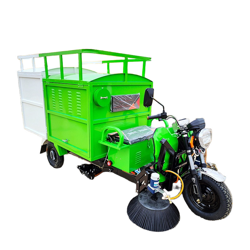 Camión de recolección de hojas eléctrico Camión de barrido de succión de hojas secas y húmedas Máquina de succión de hojas de conducción Saneamiento Camión de barrido de hojas de carretera