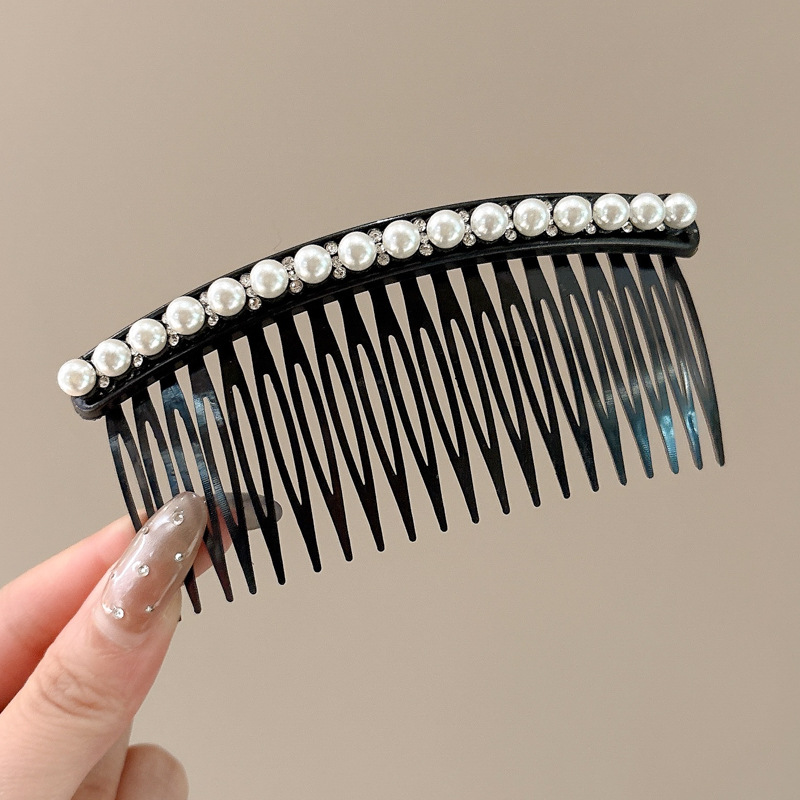 1 # peine de pelo de perla con diamante pequeño de unos 10,5 cm